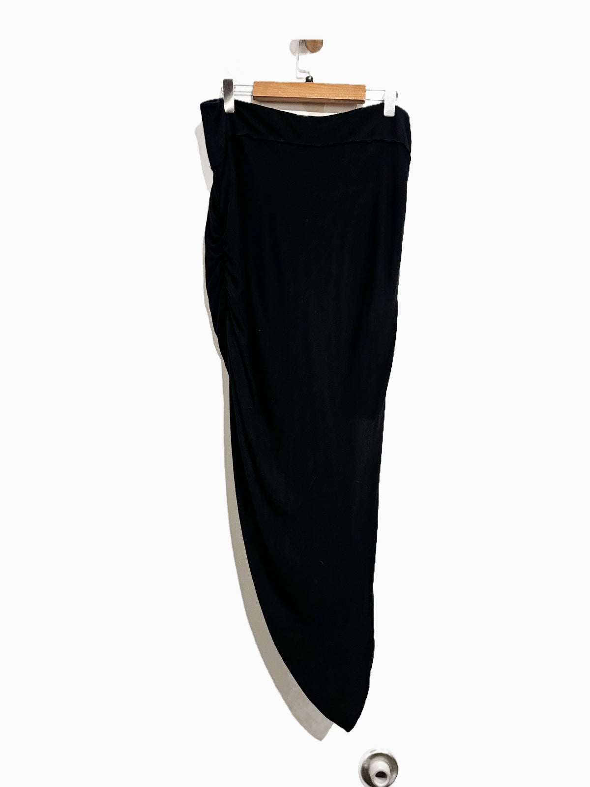 Free People Twist and Shout Draped Skirt in Black - Medium