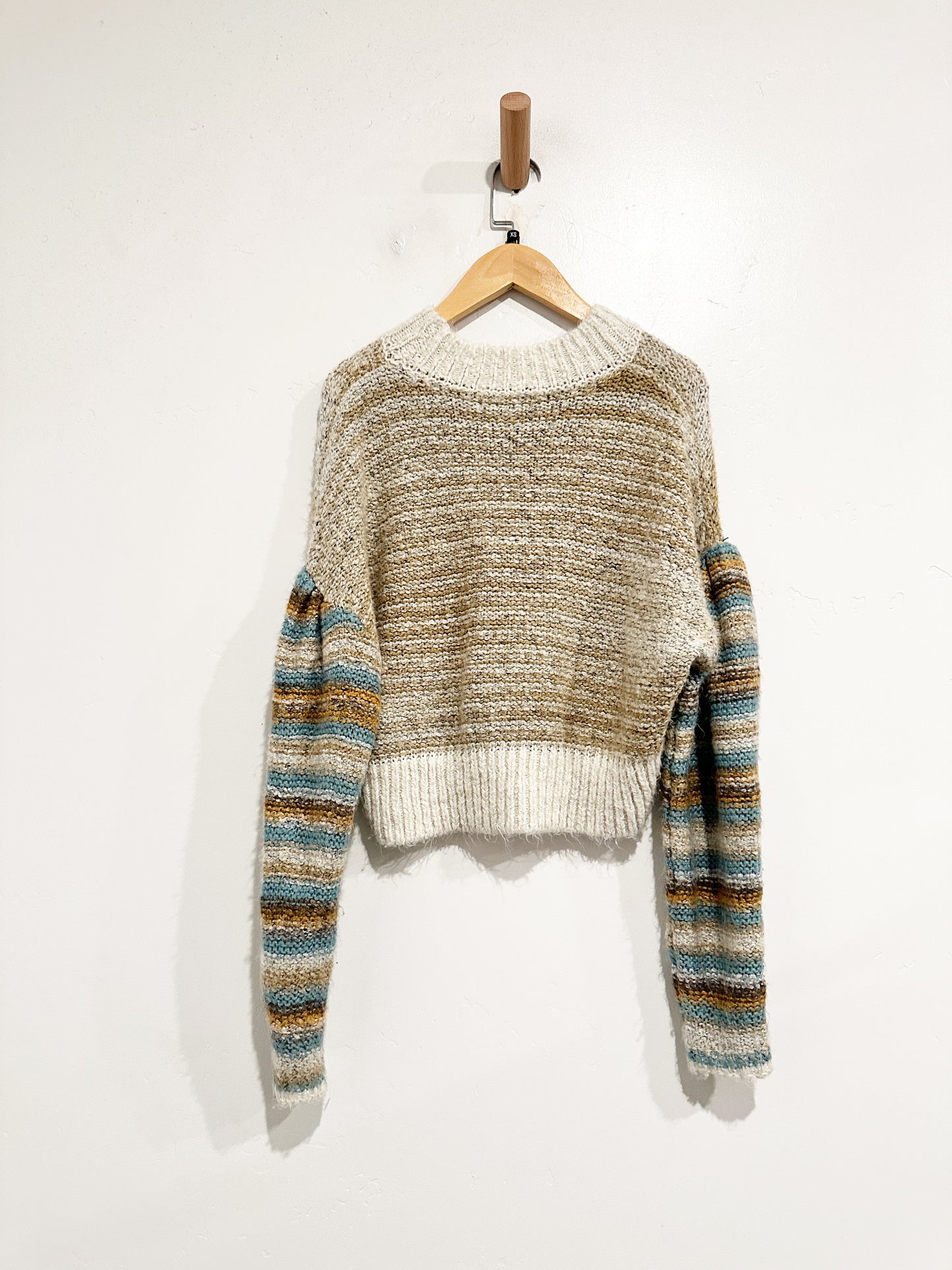 UO Brown Marled Crop Sweater - XS