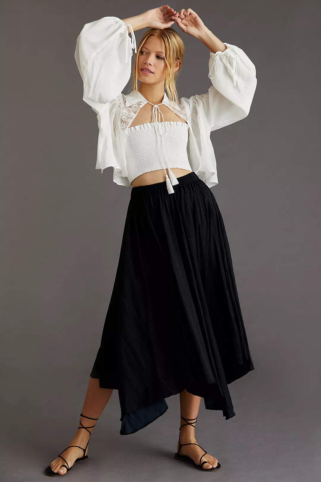 Anthropologie Maeve Cropped Lace Shrug - 0S