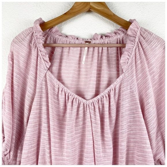 Free People Dorothy Top in Fawn Pink Size Medium