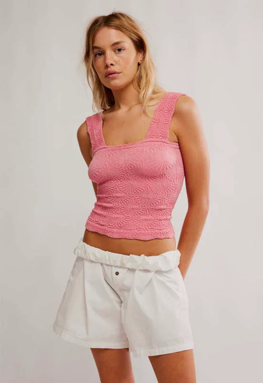 Free People Love Letter Pink Cami - XS/S