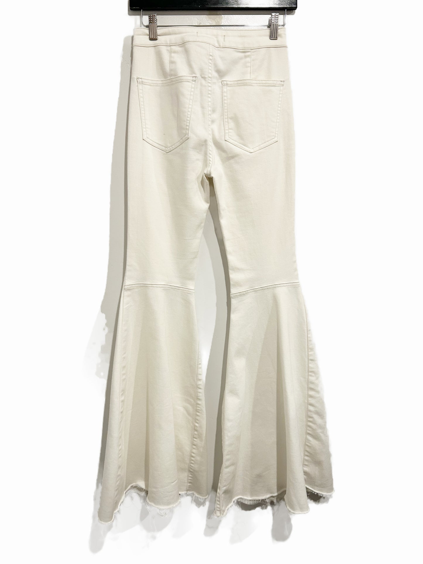 Free People Just Float On Flare Jeans in Winter White - 25
