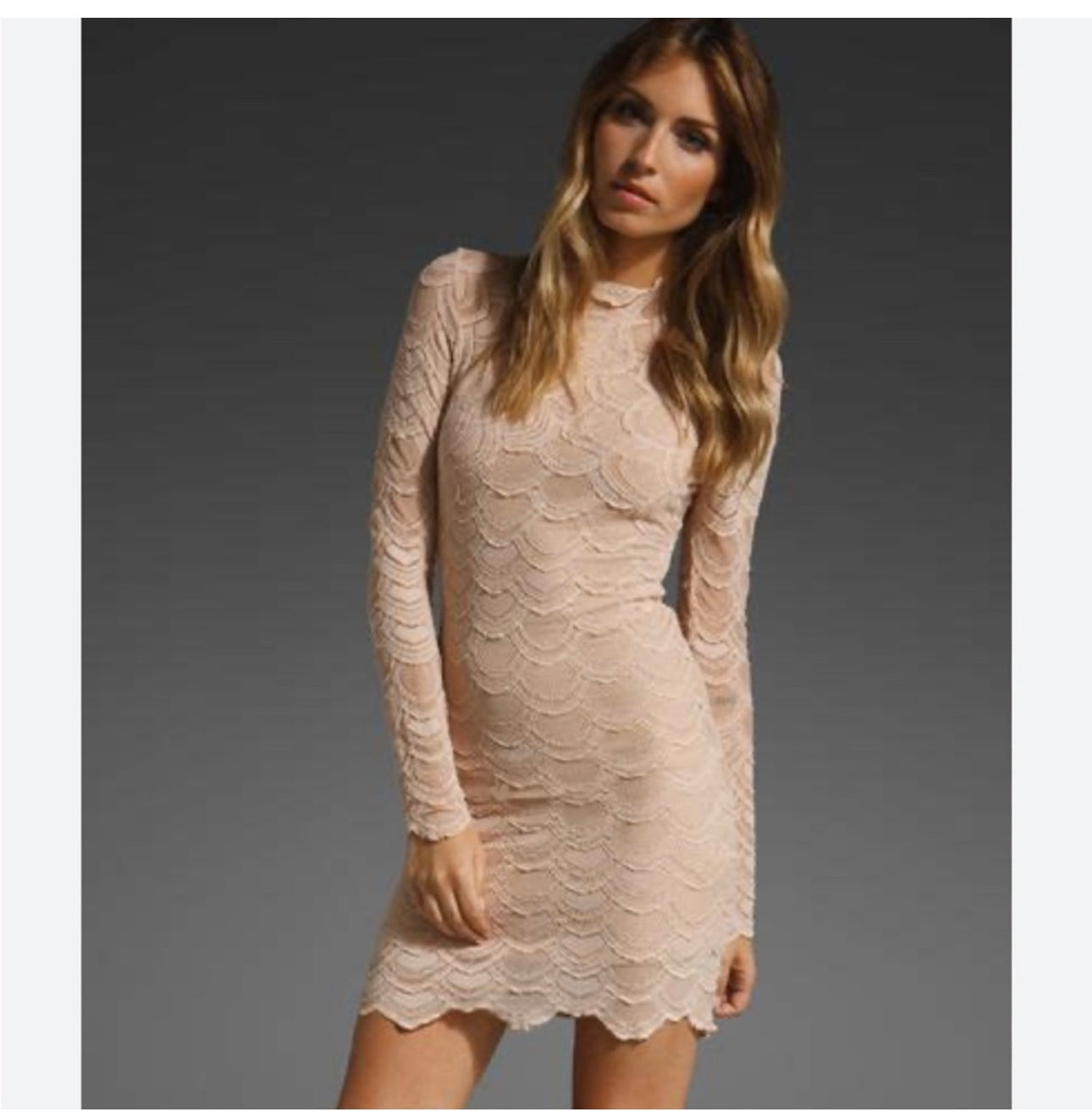 Nightcap NWT Tan Long Sleeve Dress- Size 4