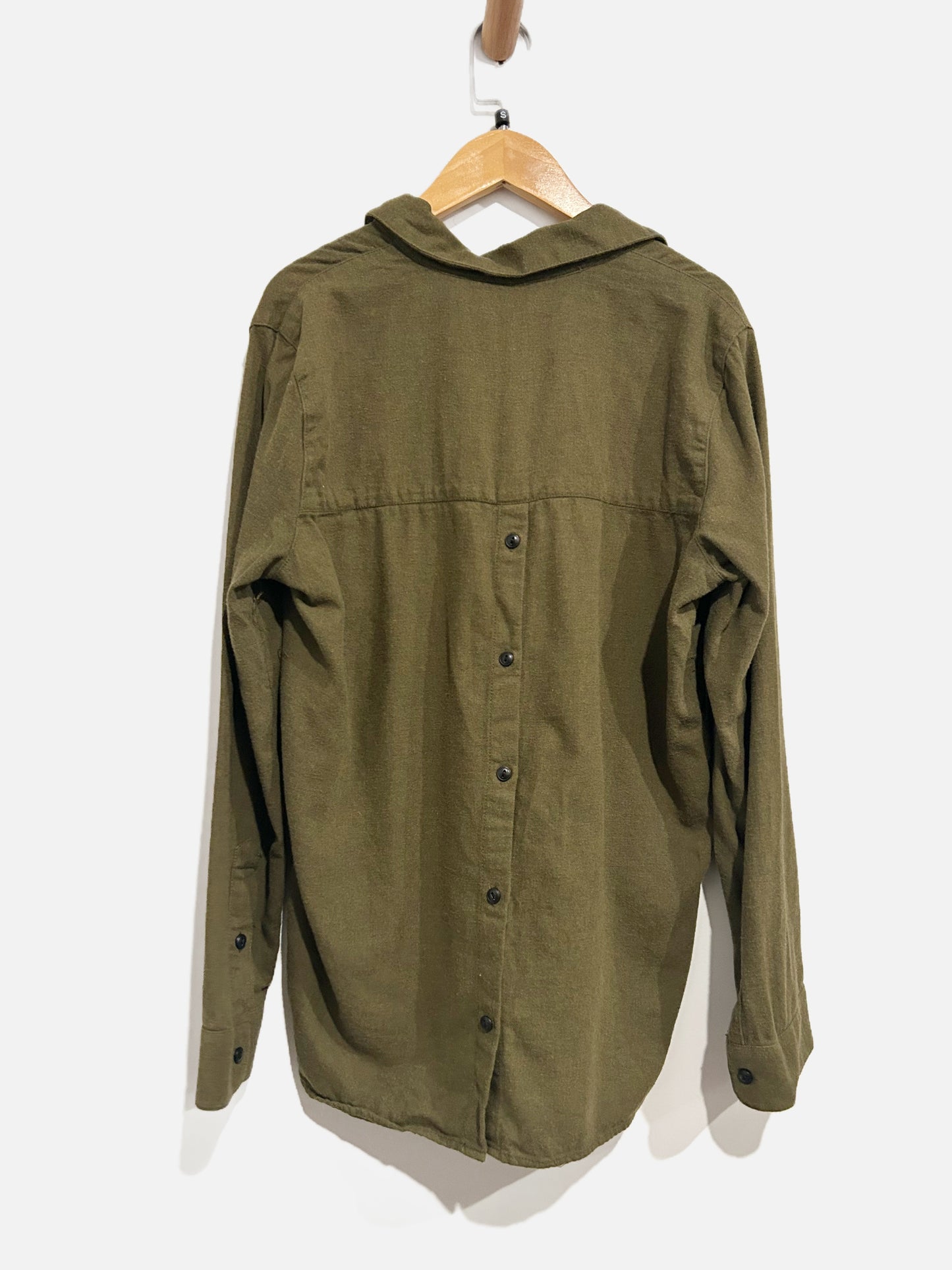 Madewell Green Flannel Button Down - Small