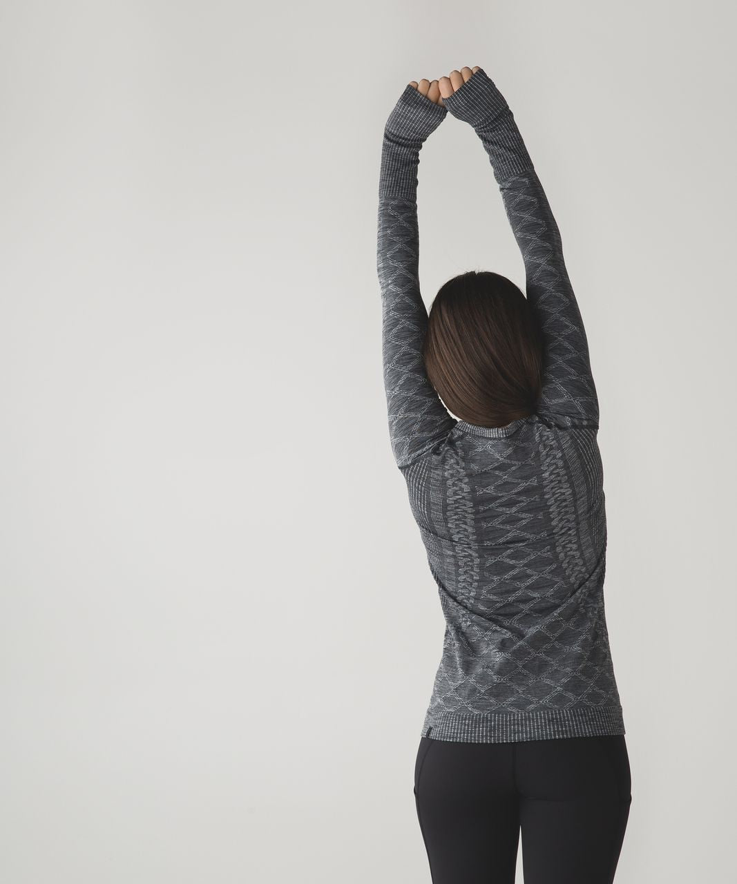 Lululemon Rest Less Gray Cable Knit Long Sleeve