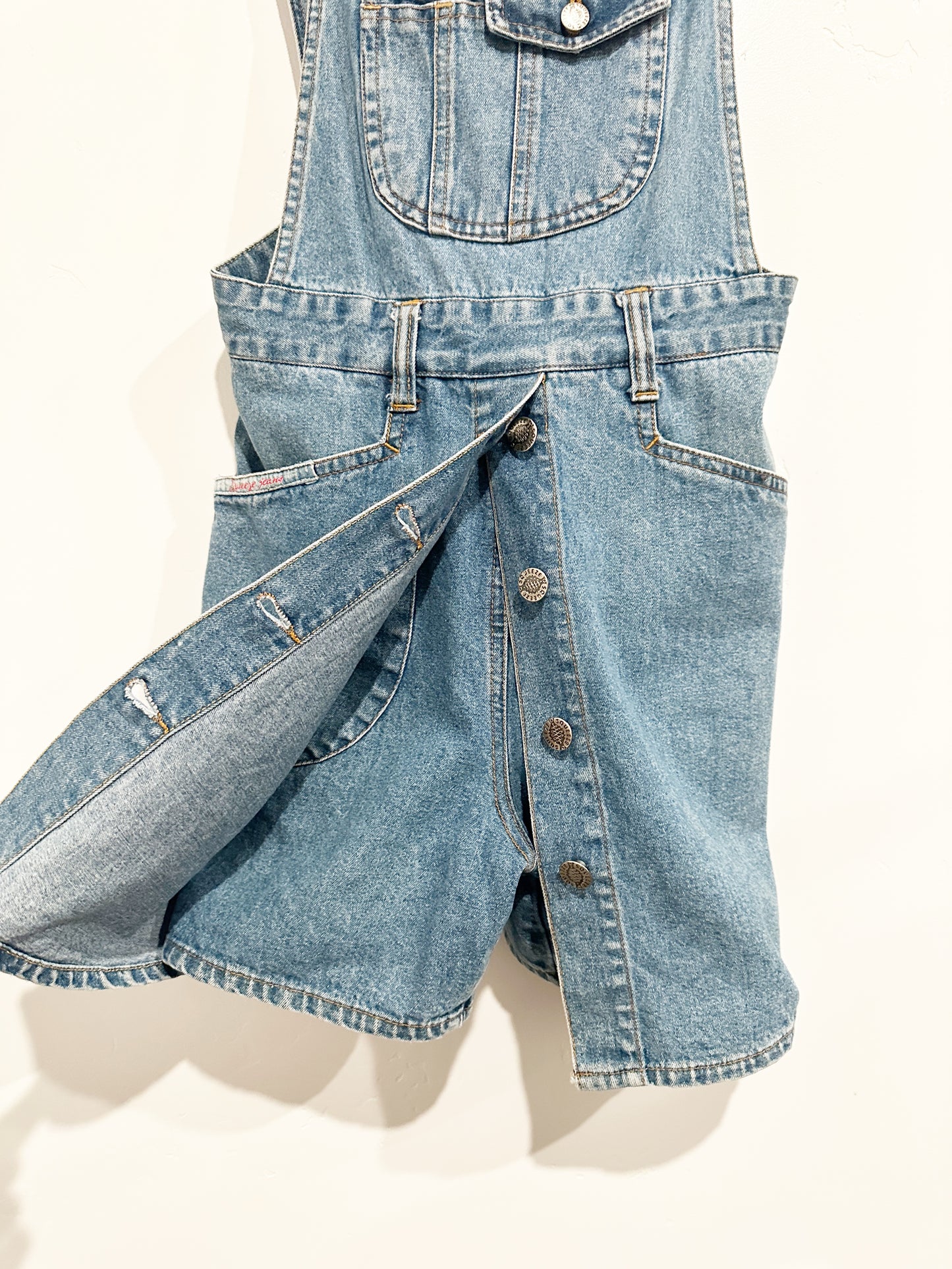 Vintage Squeeze Me Denim Skort Overalls - 5/6