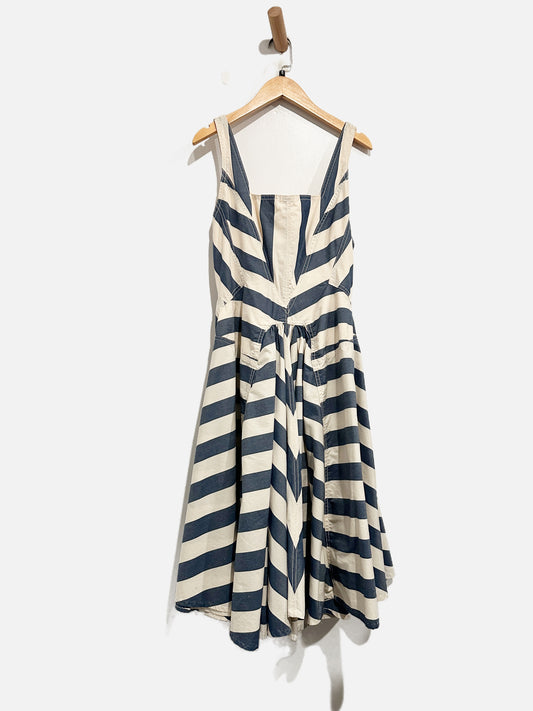 Marc Jacobs Vintage Blue and White Stripe Mini Dress - 6