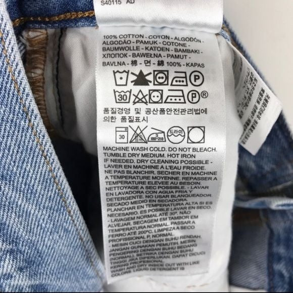 Free People NWT Levi’s Deconstructed Zip Through Skirt Size 26