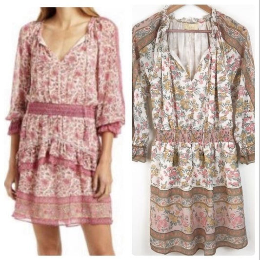 $$ Love the Label Border Print Mini Dress Size Small