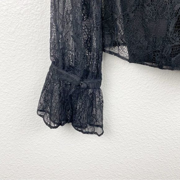 NWT Paige Saldana Blouse in Black Size Small