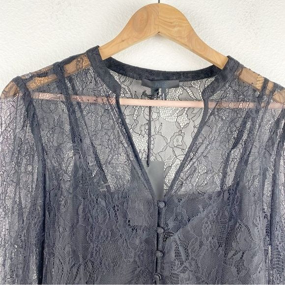 NWT Paige Saldana Blouse in Black Size Small