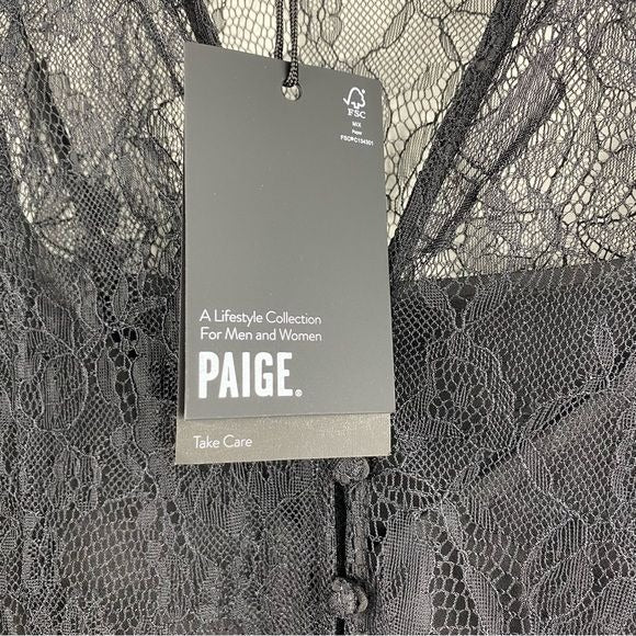 NWT Paige Saldana Blouse in Black Size Small