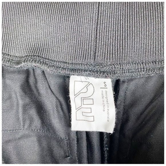 PE Nation Black Tuxedo Zip Side Track Pants - Small