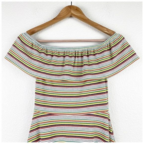 Privacy Please Montana Mini in Yellow Multi Stripe Size XS