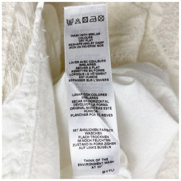 Asos White Babydoll Dress Size XS