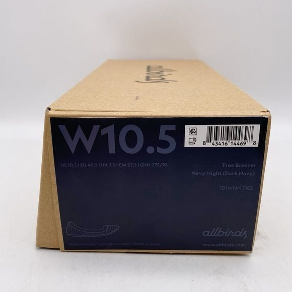 Allbirds Women's Tree Breezers in Navy Night Size 10.5