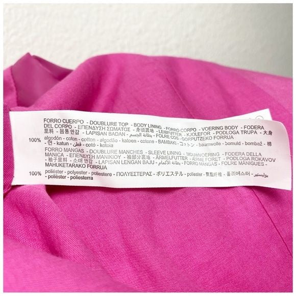 Zara NWT Pink Cropped Blazer Size Medium