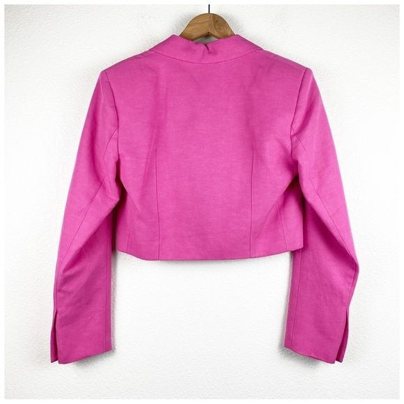 Zara NWT Pink Cropped Blazer Size Medium