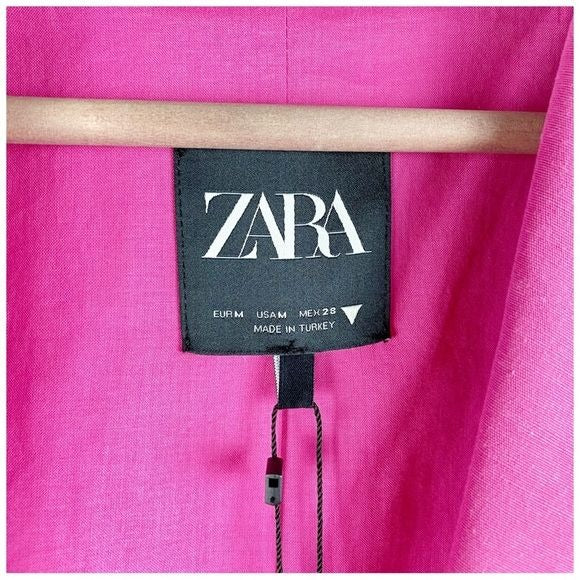 Zara NWT Pink Cropped Blazer Size Medium