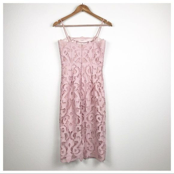 Bardot Lina Lace Dress in Pink Rose Size 4
