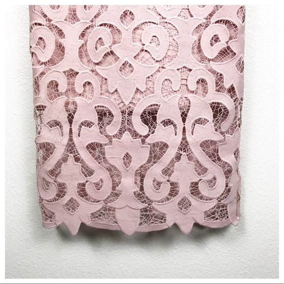 Bardot Lina Lace Dress in Pink Rose Size 4