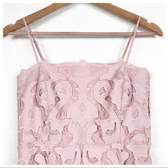 Bardot Lina Lace Dress in Pink Rose Size 4