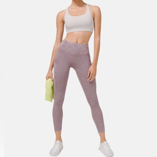 Lululemon Fast and Free Tight II 25" Ice Wash Violet Verbena Size 4