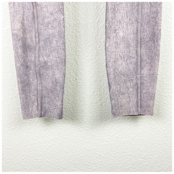 Lululemon Fast and Free Tight II 25" Ice Wash Violet Verbena Size 4