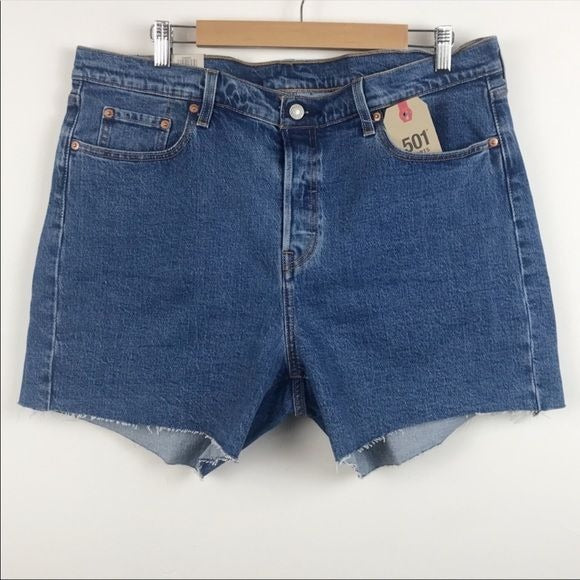 Levi’s NWT 501 Cut off Shorts in wash Jive Stonewash Size 16