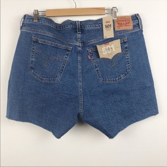 Levi’s NWT 501 Cut off Shorts in wash Jive Stonewash Size 16
