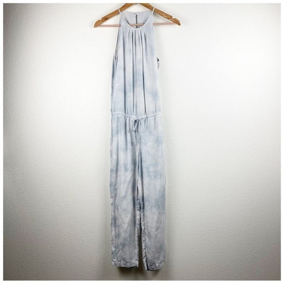 Anthropologie Cloth & Stone Gray Tie Dye Jumpsuit Size XS