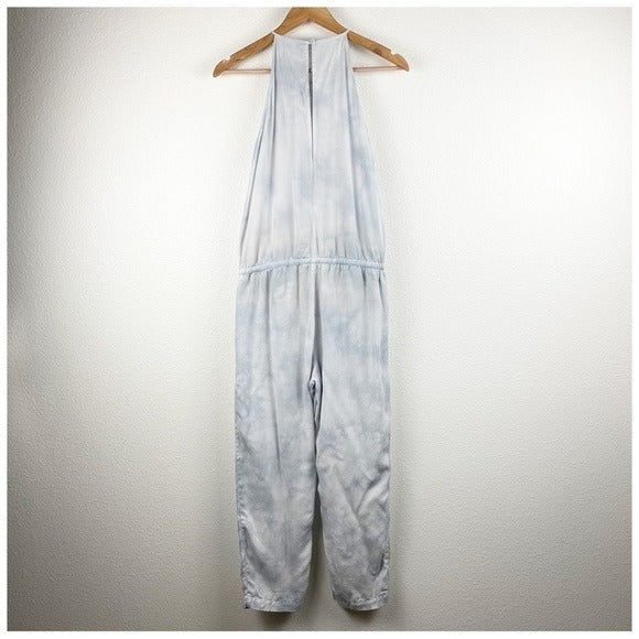Anthropologie Cloth & Stone Gray Tie Dye Jumpsuit Size XS
