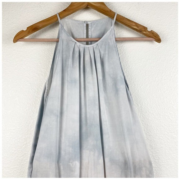 Anthropologie Cloth & Stone Gray Tie Dye Jumpsuit Size XS