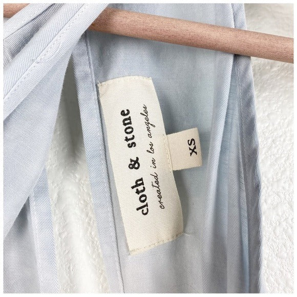 Anthropologie Cloth & Stone Gray Tie Dye Jumpsuit Size XS