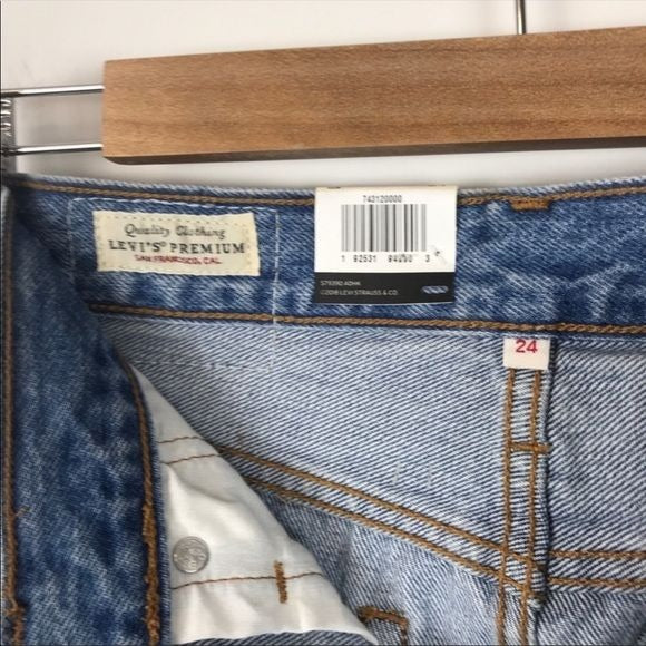 Free People Levi’s NWT Deconstructed Zip Through Skirt Size 24