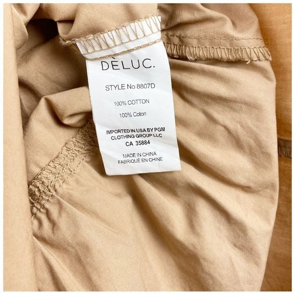 Deluc Tilda Shirt Dress in Warm Sun Wasan Size Small