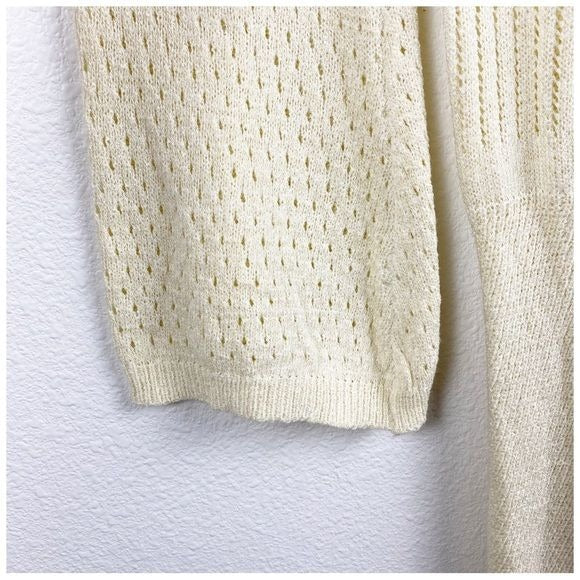 Lisa Says Gah x UO NWT Penny Long Sleeve Dress in Ivory Size M/L