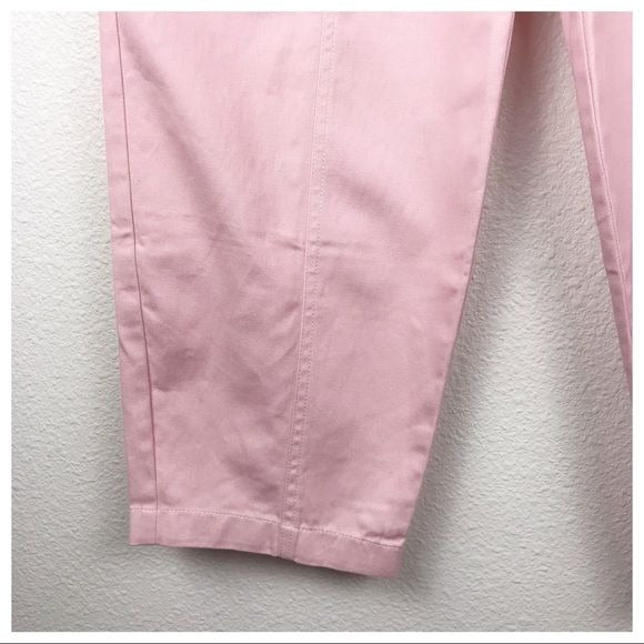 Tularosa NWT Barrett High Waist Denim Button Fly Front Pant Blush Pink Size XS