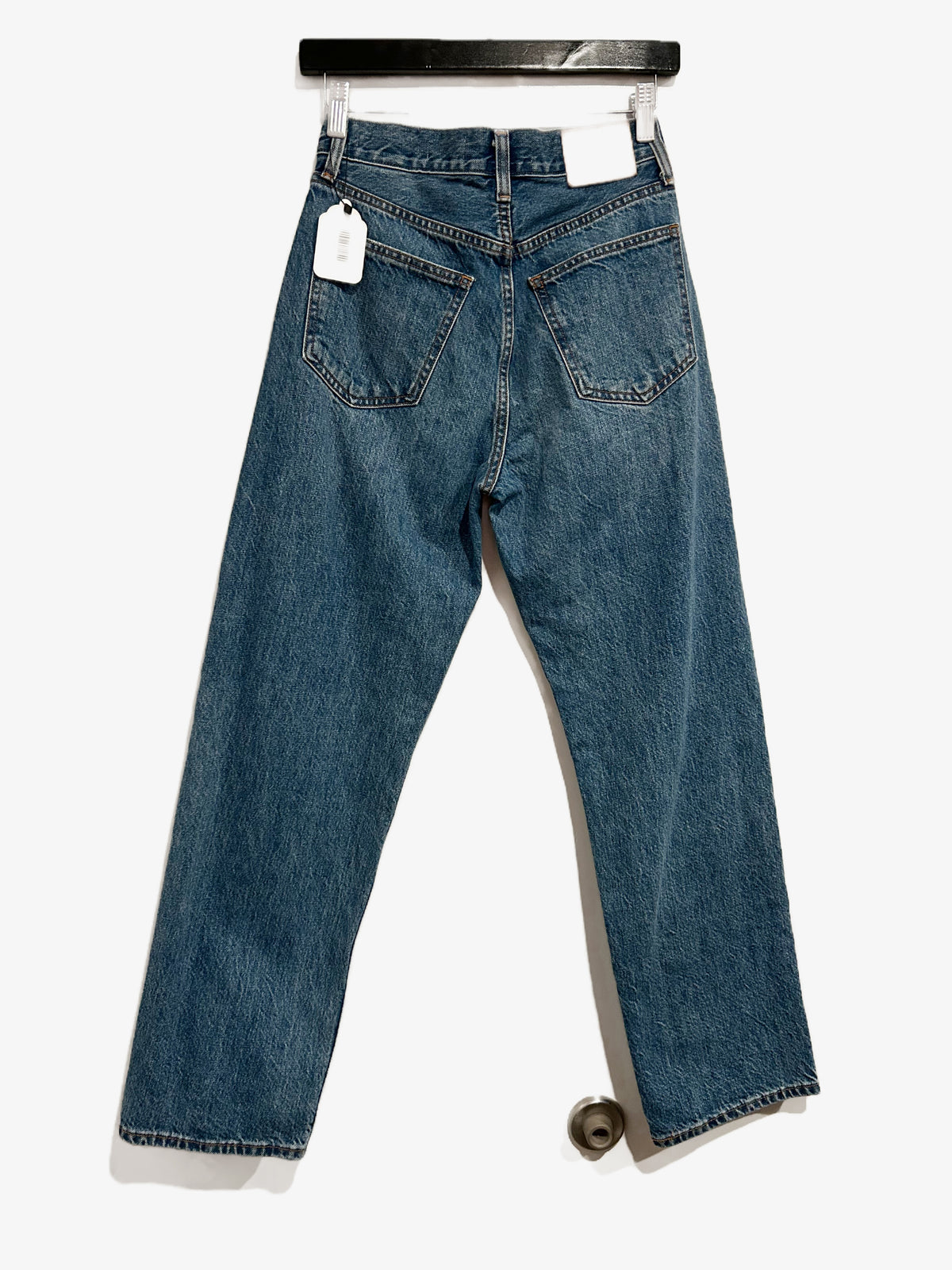 Denim Forum The '90s Marlo Hi-Rise Baggy Jean in 5 Yrs Kiss N Tell Bleu - 25