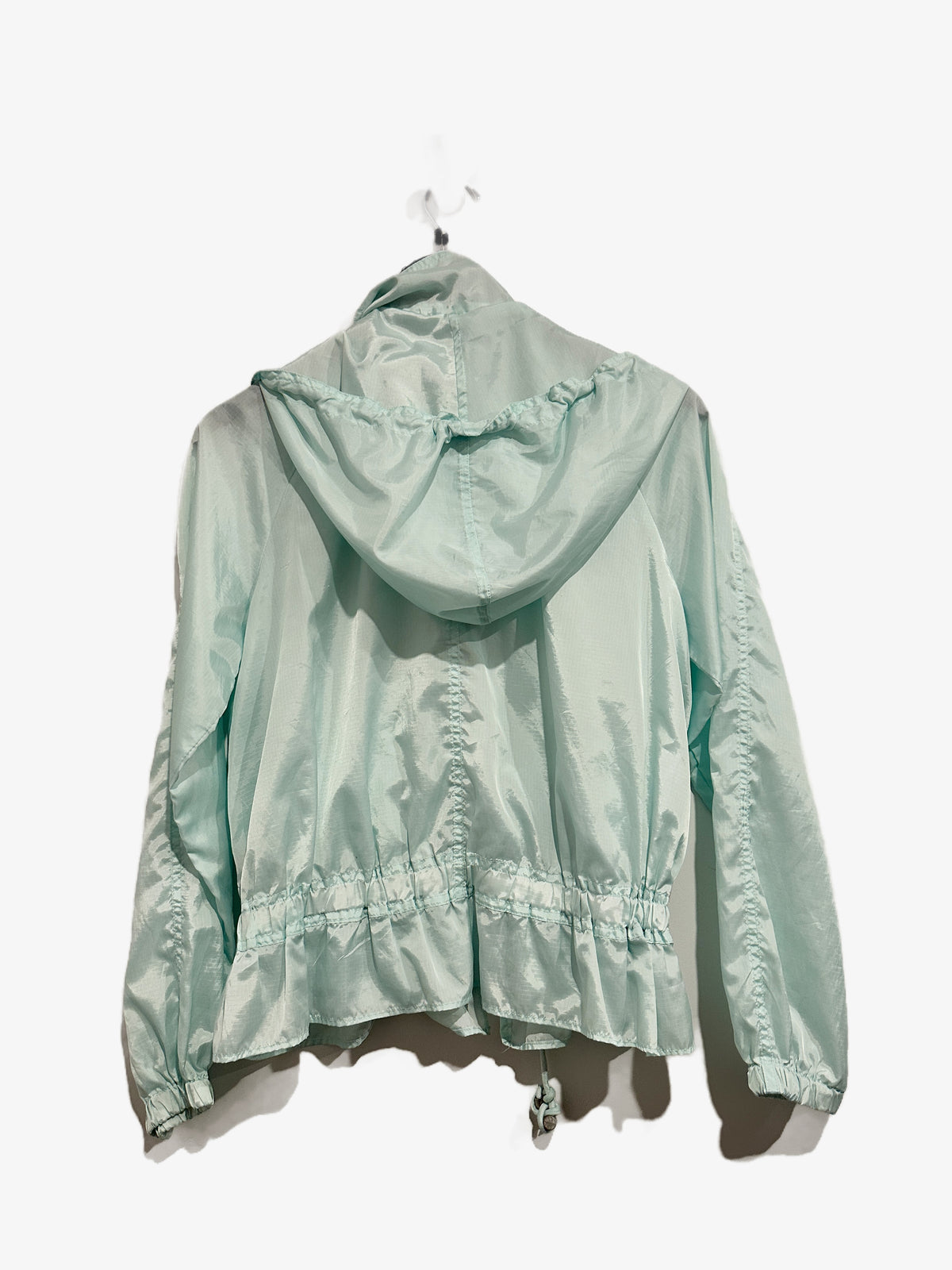 Free People Ripstop Nylon Tech Parachute Jacket in Caribbean Blue - Small