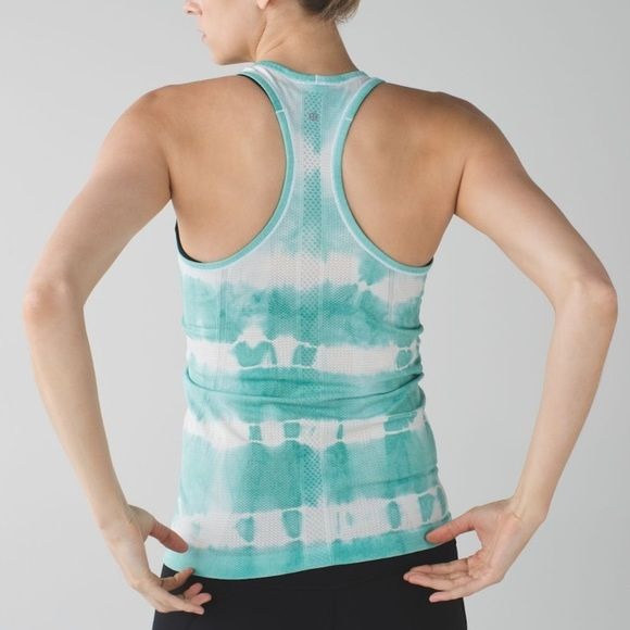 Lululemon Swiftly Tech Racerback Heathered Tranquil Blue Size 6