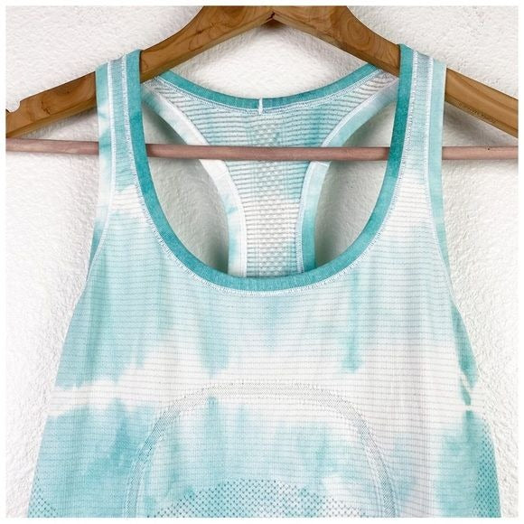 Lululemon Swiftly Tech Racerback Heathered Tranquil Blue Size 6