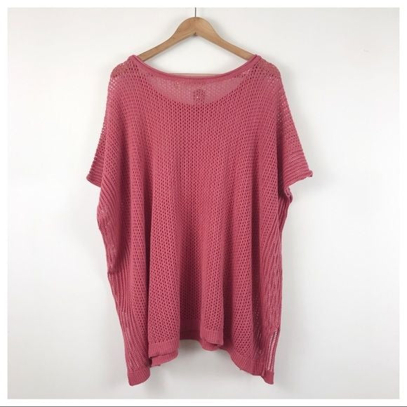 Soft Surroundings Dolman Crochet Top Size Small