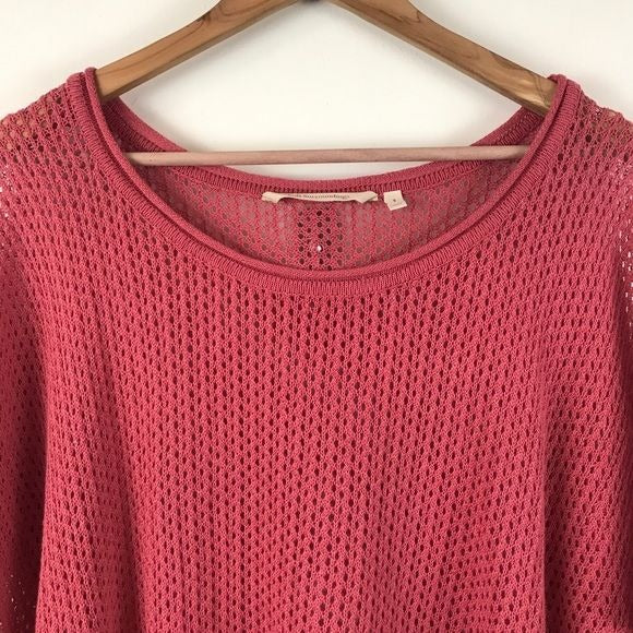 Soft Surroundings Dolman Crochet Top Size Small