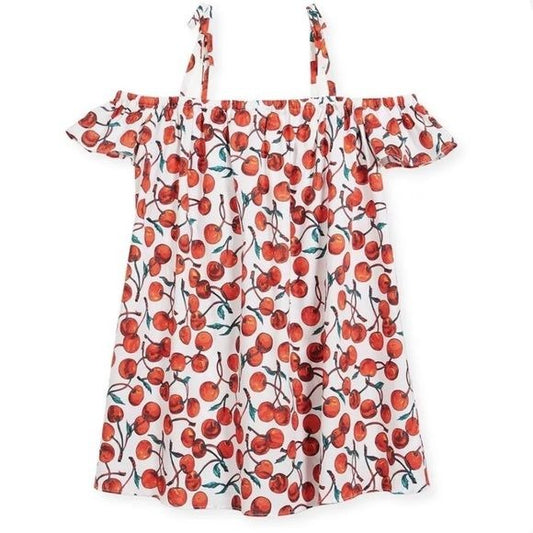 Milly Minis Girls Cherry Eden Cold Shoulder Size 12