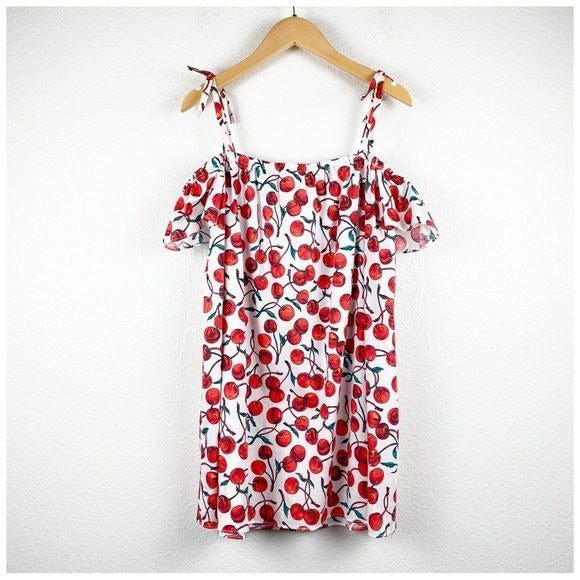 Milly Minis Girls Cherry Eden Cold Shoulder Size 12