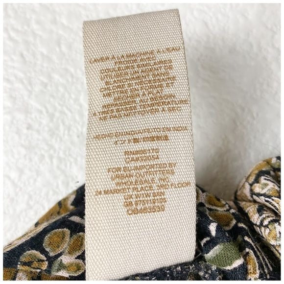 Free People New World Hi Low Blouse Size Small