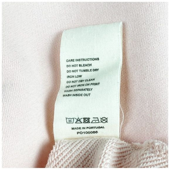 Pangaia Pink Cropped Sweatshirt Size Small