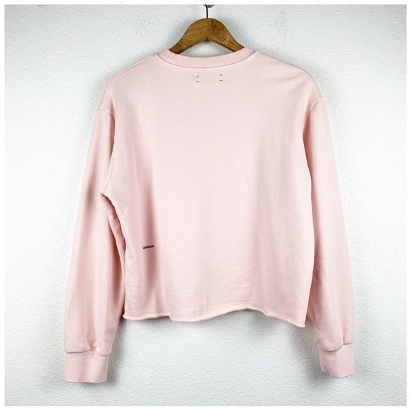 Pangaia Pink Cropped Sweatshirt Size Small