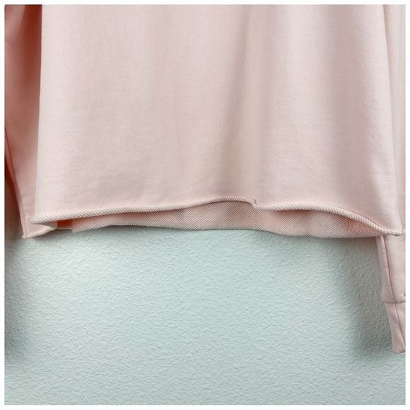 Pangaia Pink Cropped Sweatshirt Size Small